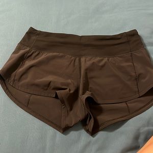 Black Lululemon Speed Up Shorts